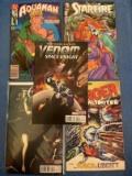 5 Misc Comics Venom Space Knight Starfire Aquaman 1602 Danger Unlimited