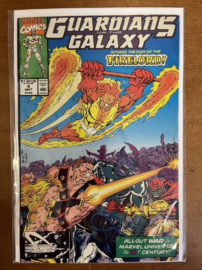 Guardians of the Galaxy Comic #4 Marvel Comics 1990 Copper Age Firelord