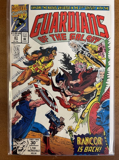 Guardians of the Galaxy Comic #21 Marvel Comics 1992 Rancor
