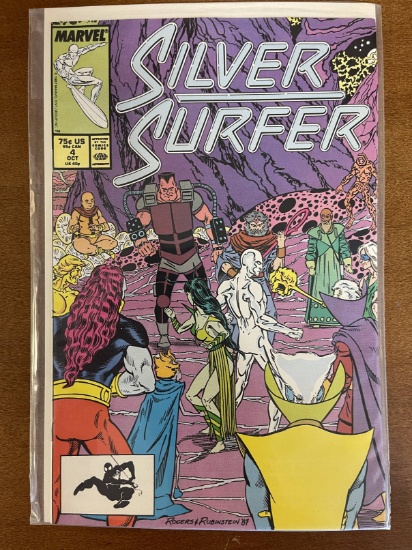 Silver Surfer Comic #4 Marvel Comics 1987 Copper Age Rogers & Rubinstein