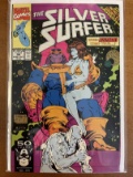 The Silver Surfer Comic #56 Marvel Comics 1991 Guest Starring Adam Warlock