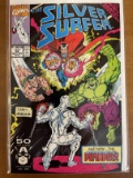 The Silver Surfer Comic #58 Marvel Comics 1991 Guest Starring The Original Defenders