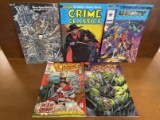 5 Comics Unity #0 Crime Classics #2 Pitt #6 Cable #2 Puke & Expde #2