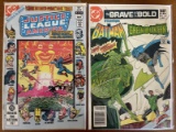 2 Issues Justice League of America Comic #208 The Brave & the Bold Comic #174 DC Comics Bronze Age