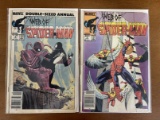 2 Issues Web of Spiderman Annual Comic #1 & Web of Spiderman Comic #2 Marvel Comics Bronze Age 1985