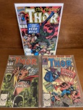 3 Issues The Mighty Thor Comic #418 #419 #420 Marvel Comics The Black Galaxy Saga Captain America &