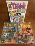 3 Issues The Mighty Thor Comic #427 #428 #429 Marvel Comics Excalibur Juggernaut Ghost Rider