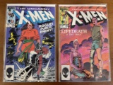 2 Issues The Uncanny XMen Comic #185 & #186 Marvel Comics 1984 Bronze Age Rogue Special Double Size