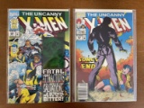 2 Issues The Uncanny XMen Comic #297 & #304 Marvel Comics Magneto Hologram Cover