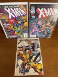3 Issues The Uncanny XMen Comic #325 #328 & #334 Marvel Comics Anniversary Issue Psylocke Sabretooth