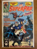 SuperPro Comic #1 Marvel Comics KEY 1st Issue Special Guest Spiderman