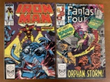 2 Marvel Comics Iron Man #245 and Fantastic Four #323 KANG THE CONQUEROR