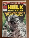 What if... Comic #50 Marvel The Hulk Had Killed Wolverine? Embossed Cover KEY