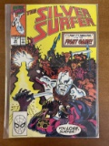 Silver Surfer Comic #39 Marvel Comics 1990 Copper Age Fight Game