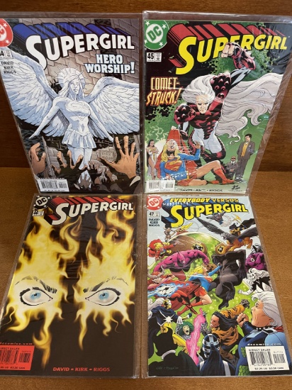 4 Issues Supergirl Comic #44 #45 #46 #47 DC Comics Comet-Struck