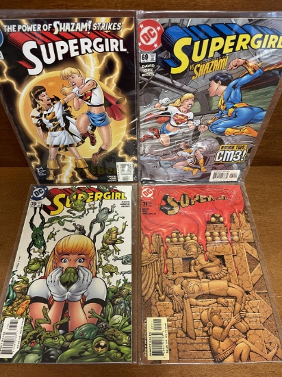 4 Issues Supergirl Comic #68 #69 #70 #71 DC Comics Shazam