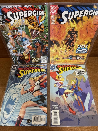 4 Issues Supergirl Comic #72 #73 #74 #75 DC Comics Self Defeated