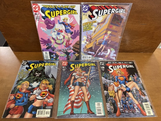 5 Issues Supergirl Comic #76 #77 #78 #79 #80 DC Comics David Benes Lei