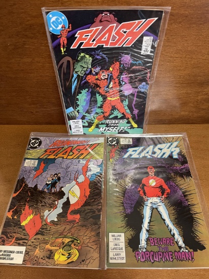 3 Issues Flash Comic #25 #26 #27 DC Comics Porcupine Man