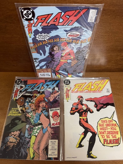 3 Issues Flash Comic #33 #34 #35 DC Comics Joker