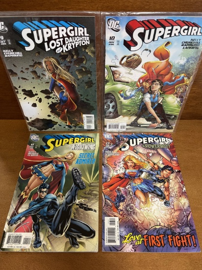 4 Issues Supergirl Comic #9 #10 #11 #13 DC Comics Powerboy