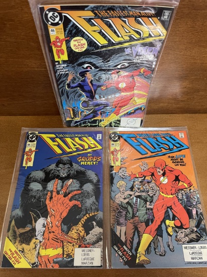 3 Issues Flash Comic #44 #45 #46 DC Comics Grodd