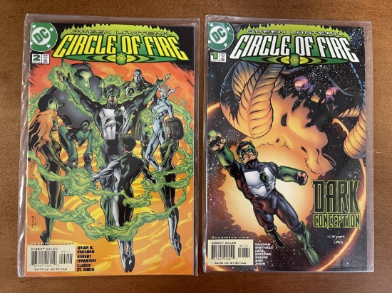 2 Issues Green Lantern Circle of Fire Comic #1 #2 DC Comics KEY 1st Issue Dark Conception