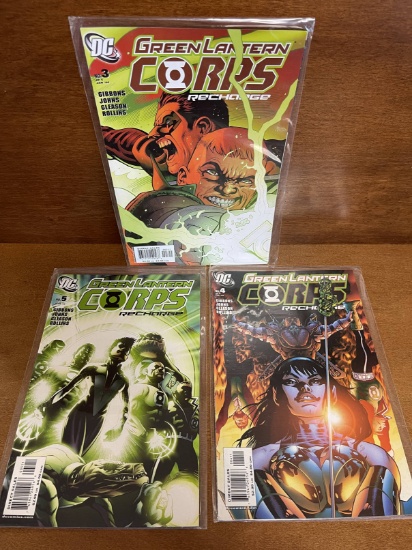 3 Issues Green Lantern Corps Comic #3 #4 #5 DC Comics 2006 Recharge