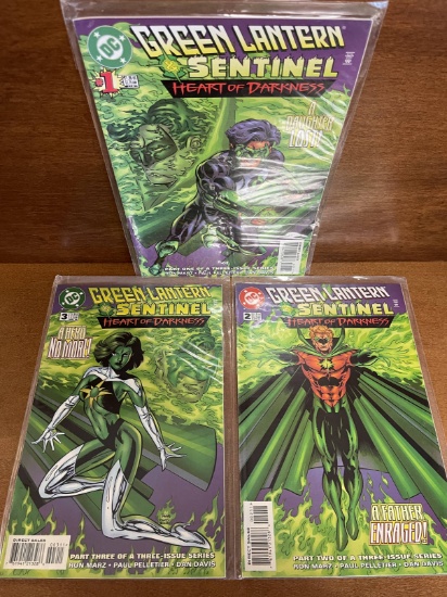 3 Issues Green Lantern & Sentinel Comic #1 #2 #3 DC Comics 1998 KEY 1st Issue