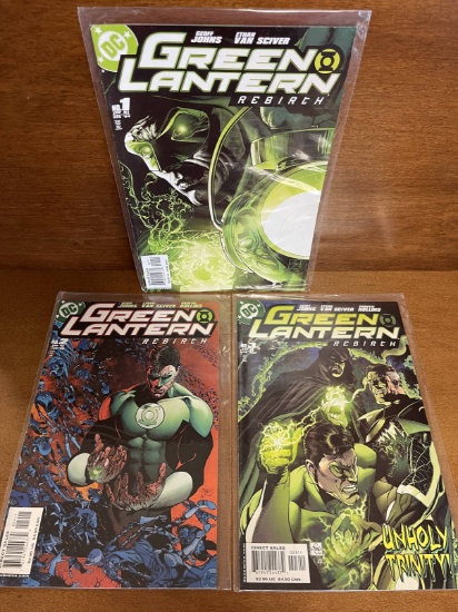 3 Issues Green Lantern Rebirth Comic #1 #2 #3 DC Comics 2004 KEY 1st Issue