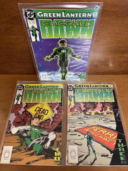 3 Issues Green Lantern Emerald Dawn Comic #1 #2 #3 DC Comics 1989 KEY 1st Issue