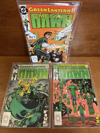 3 Issues Green Lantern Emerald Dawn Comic #4 #5 #6 DC Comics 1990 Kilowog