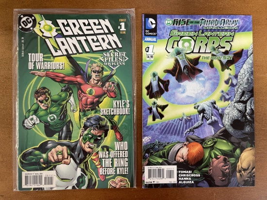 2 Issues Green Lantern Corps Annual #1 and Green Lantern Secret Files #1 DC Comics KEY 1st Issue