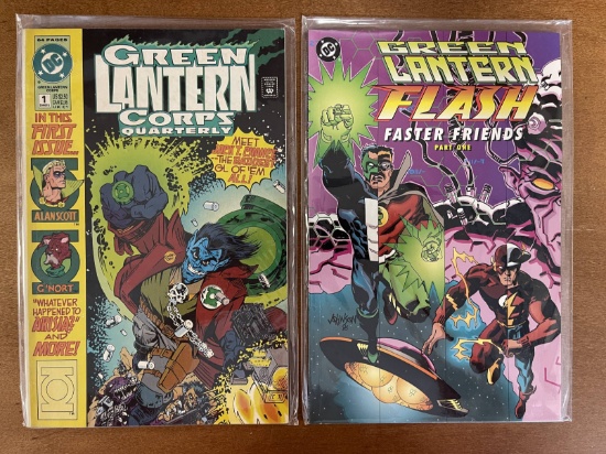 2 Issues Green Lantern Corps #1 and Green Lantern Flash #2 DC Comics KEY 1st Issue