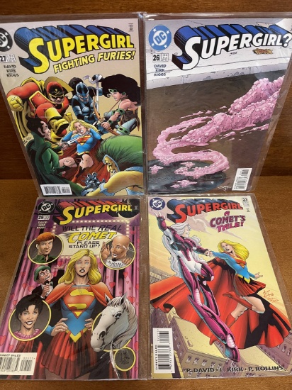 4 Issues Supergirl Comic #22 #25 #26 #27 DC Comics Comet