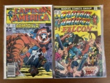 2 Issues Captain America Comic #195 & #308 Marvel Comics Bronze Age Key 1st Appeaqrance of Armadillo