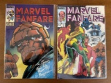 2 Issues Marvel Fanfare Comic #14 & #15 Marvel Comics 1984 Bronze Age