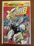 X Force Annual Comic #1 Marvel Comics Shattershot Part Four KEY 1st Issue