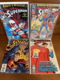 4 Issues Superman Comic #16 #90 #92 & #169 DC Comics Battle For Metropolis Massacre in Metropolis In