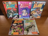 5 Issues Claw the Unconquered Comic #1 #5 #7 #8 & #9 DC Comics Bronze Age KEY 1st Issue