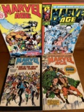 4 Issues Marvel Age #2 #15 #35 #65 Marvel Comics Bronze to Copper Age
