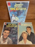 3 Issues Hennesey #1200 Ricky Nelson #1192 Johnny Jason Teen Reporter #2 1961 Silver Age Comics