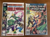 2 Issues Marvel Team Up Comic #69 Annually #3 Marvel Comics Hulk Power Fist Iron Fist Spiderman Havo