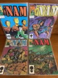 4 Issues The Nam Comic #9 #10 #11 & #12 Marvel Comics Copper Age Comics