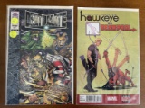 2 Issues Hawkeye Vs Deadpool #3 Marvel Deathmate #1 Valiant KEY 1st Issue