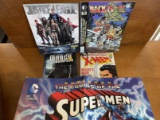 5 Items Supermen Poster Justice League Panini Sticker Album Backissue #76 Wizard Special X Men Mercy