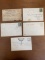 4 Postcards 2 Stamps One From 1886 American Express Company's Office