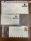 3 Unused Air Mail Envelopes 8 Cent & 2 United Nations 13 Cents