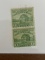 Unused US Stamp Pair #728 Restoration of Fort Dearborn 1 Cent 1933