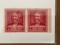 Unused US Stamp Pair #875 Famous Americans: Dr Crawford W Long 2 Cents 1940